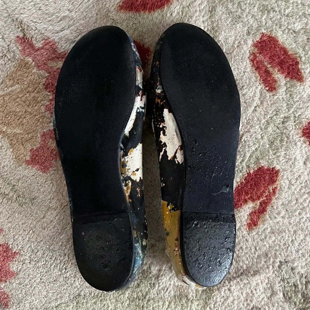 TORY BURCH multi color  REVA color ballet flats , size 9